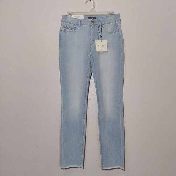 NWT! DL1961 Florence Mid-Rise Instasculpt Skinny Ankle Jean Light Wash - 27 (4) - Picture 2 of 12